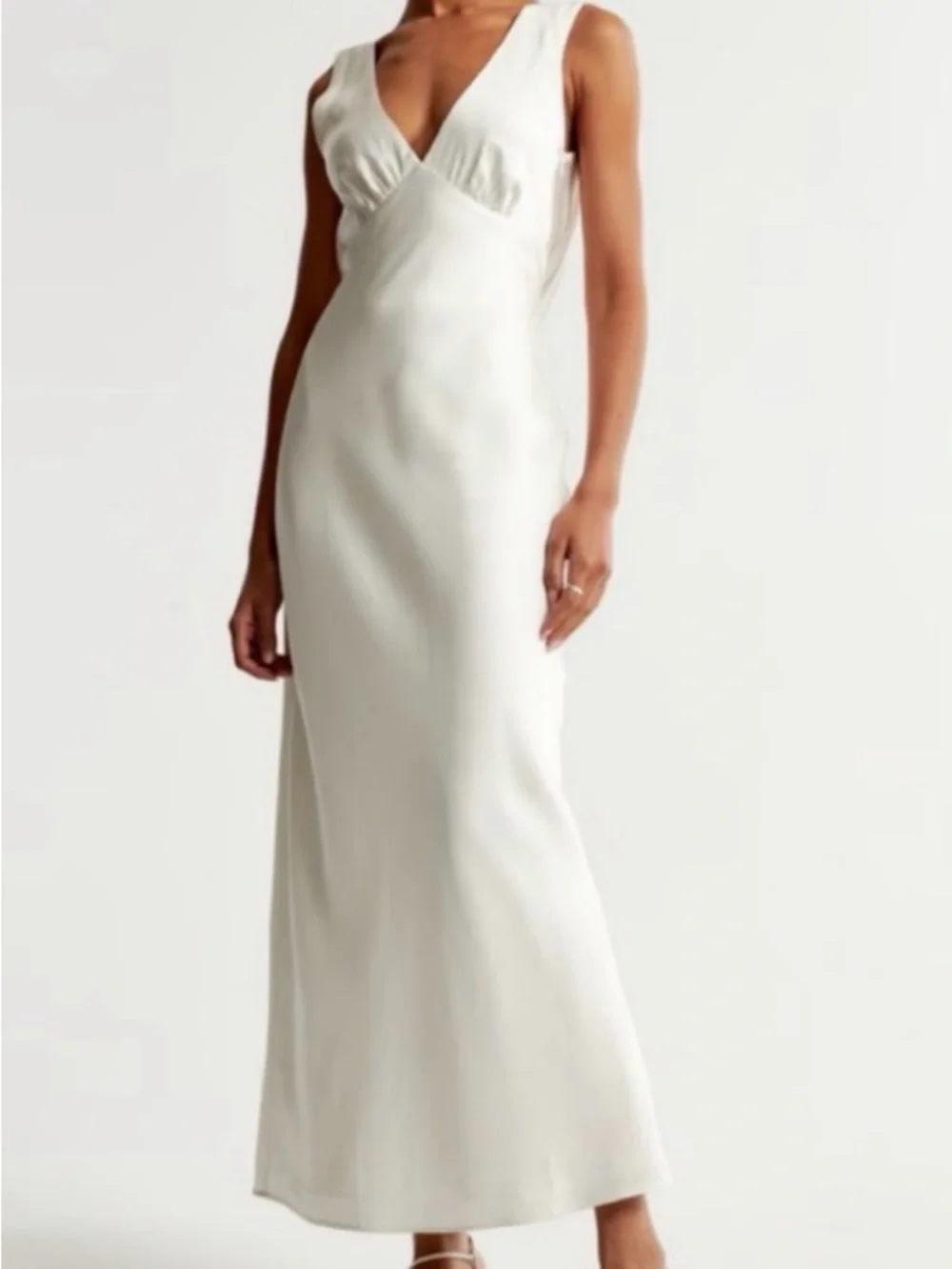 Abercrombie & Fitch Cream Maxi Dress